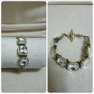 New Retro glam square cut crystal bracelet
