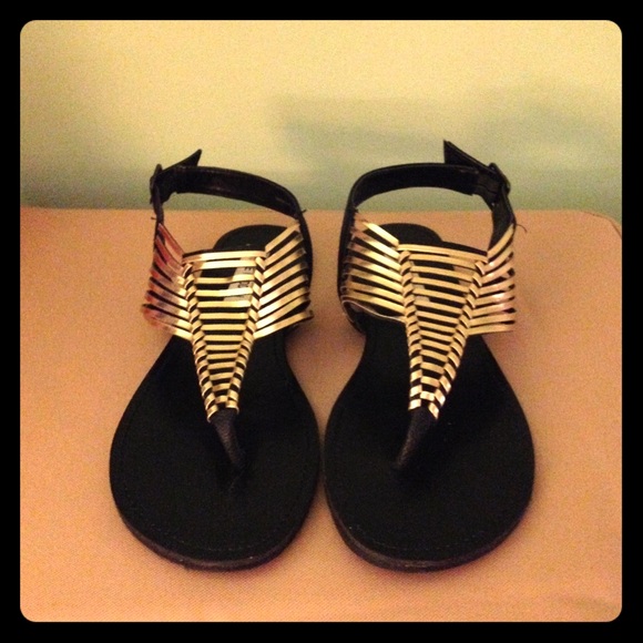 Gold Steve Madden dress sandals