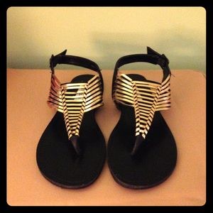 Gold Steve Madden dress sandals