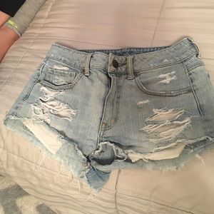 Jean high waisted shorts