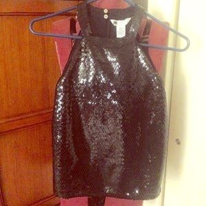 NWT- Dressy silk and sequin top