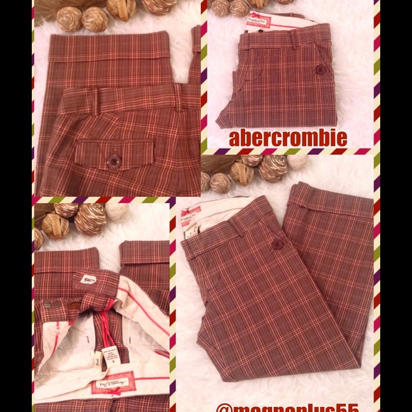 Abercrombie & Fitch Pants - 🔴🔴 ABERCROMBIE & FITCH Plaid Pants A&F Crop