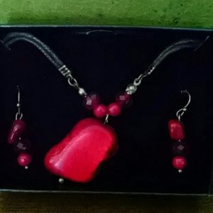 Natural Elements Necklace & Earrings Set