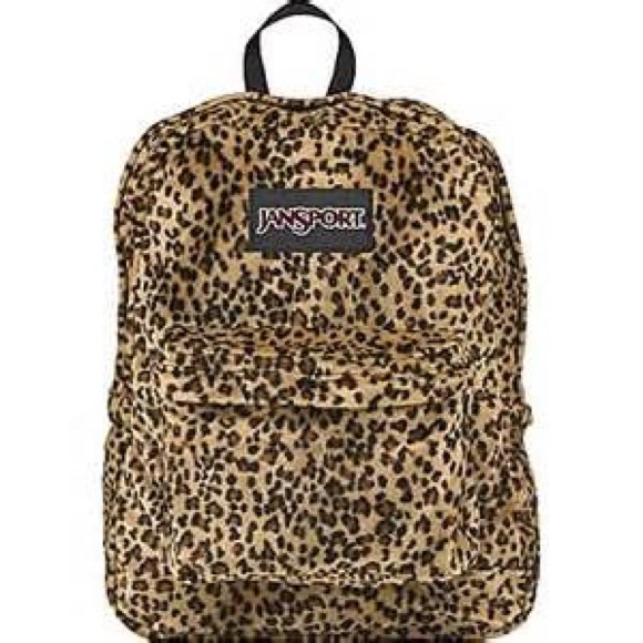 jansport leopard print backpack