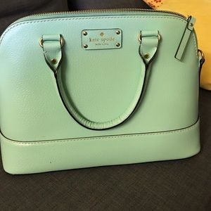 Light blue mintish Kate spade bag