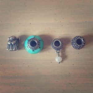 Bundle of 4 Genuine Pandora Charms