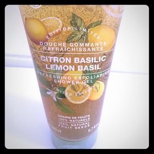 Refreshing exfoliating shower gel LEMON BASIL