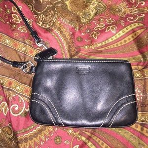 black coach wristlet