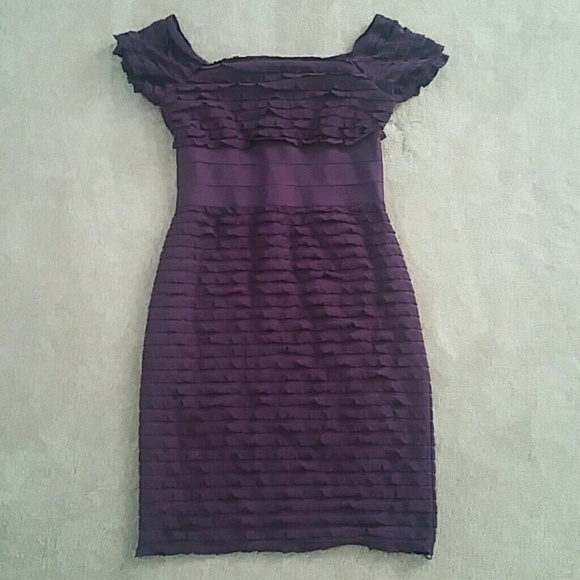 Purple bandage dress