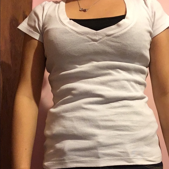 Plain white T-shirt