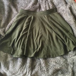 Free People olive green skirt