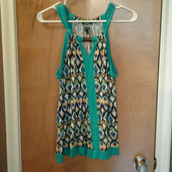 Geometric sleeveless top