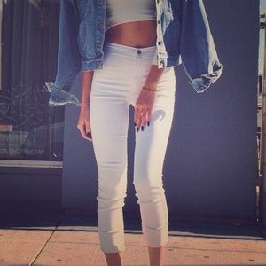 NWT Victoria Beckham White Jeans