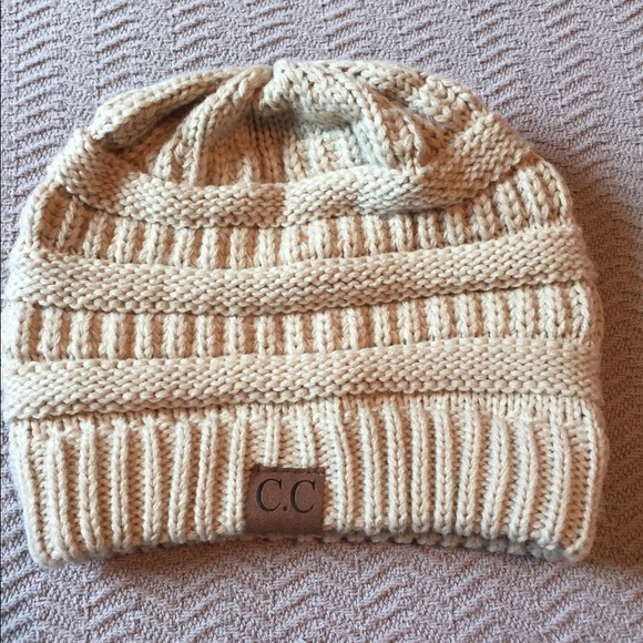 Tan beanie