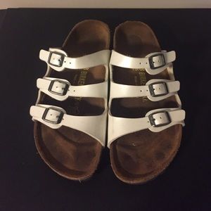 Birkenstocks size 38 white