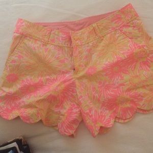Lilly Pulitzer Scalloped Shorts