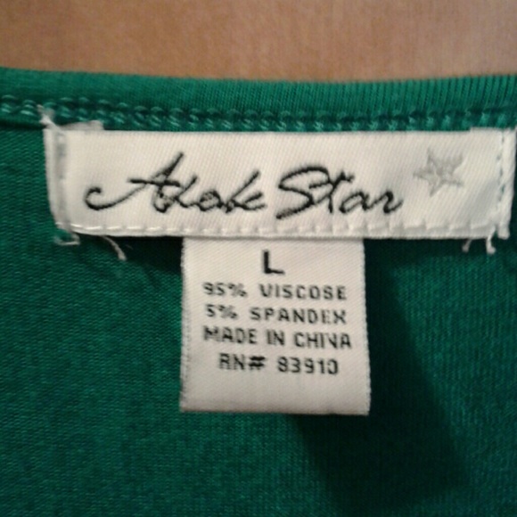 Drape front, flutter sleeve top - Picture 3 of 3