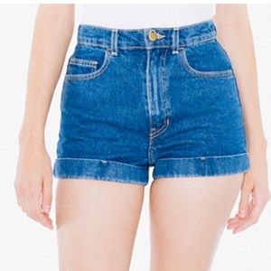 american apparel high waisted shorts