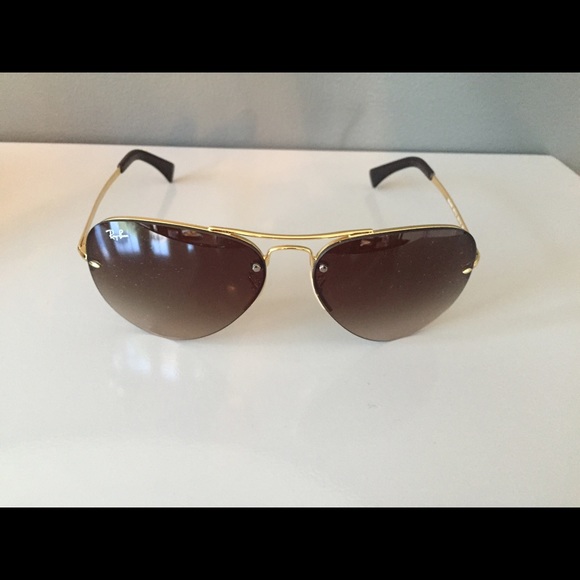 Rayban rimless aviators