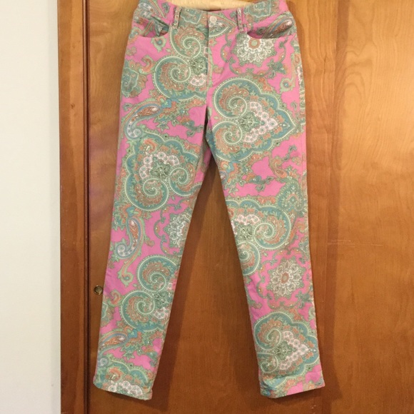 Ralph Lauren Pants - Ralph Lauren paisley pant size 4