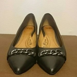 Leather lined wedges