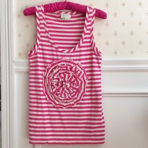 ❤️SALE❤️Kate Spade pink & white tank top