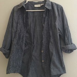 Denim button up shirt
