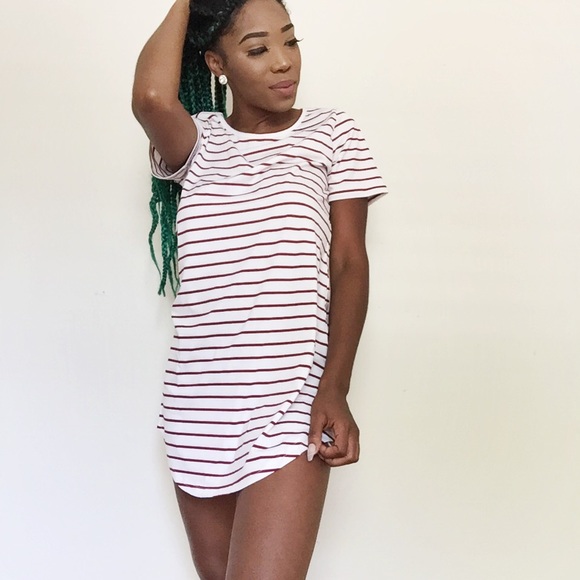 SALE📣📣📣📣📣📣📣🍁🍂🍁🍂Stripped casual dress - Picture 2 of 4