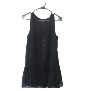 Black chiffon witchy dress