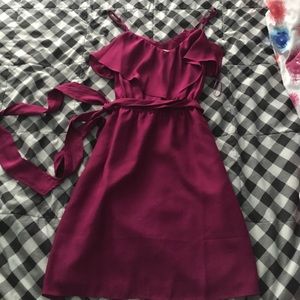 Fuscia colored sundress