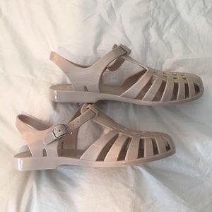 Nude Jelly Plastic Sandals