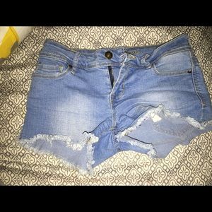 Denim shorts