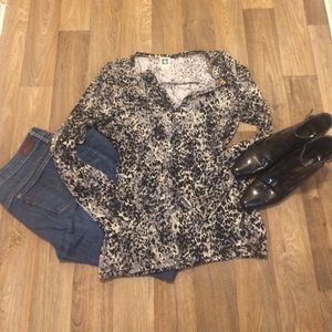 Leopard Print Anne Klein Top
