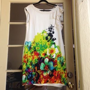 Beautiful silk flower summer dress!