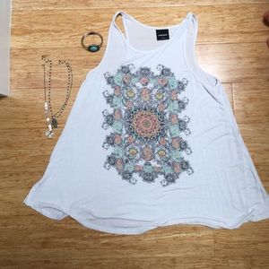 Graphic tank/tunic