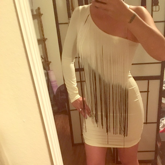 Fancy one sleeve club dress