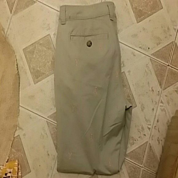 Grey Casual Capris W/ Pink Lobster Prints