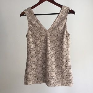 Banana Republic Silver & Grey Tank