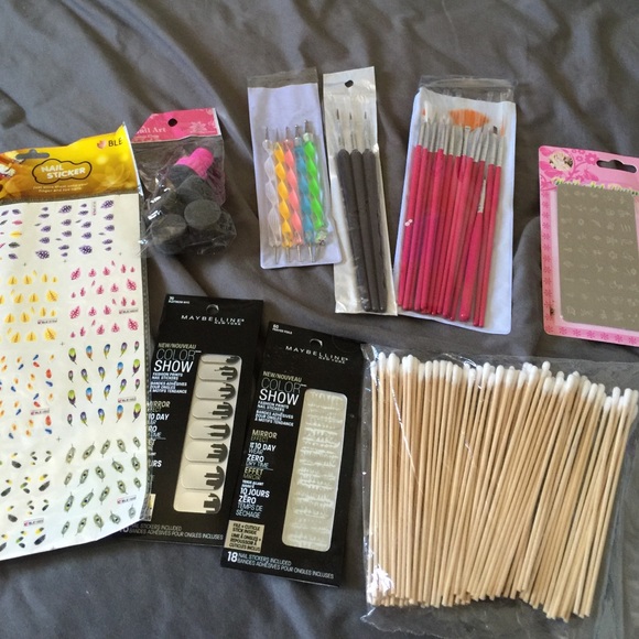 Other Nail Art Supply Brushes Dabber Dotter Stickers Set Poshmark