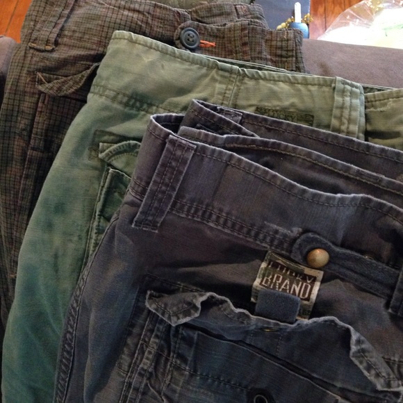 Lucky jeans cargo shorts 3 pairs 60$ total