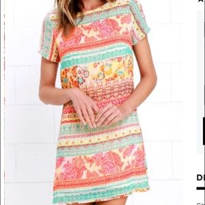 Multicolored Lulu's Shift Dress!
