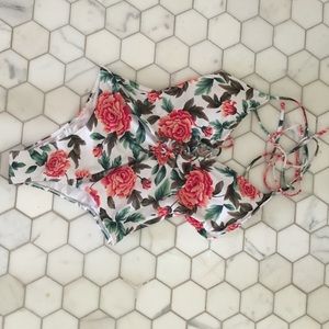 Forever 21 NEVER-WORN Rose One-Piece Swimsuit