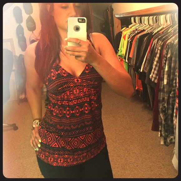 Tribal print top