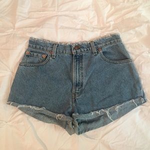High Waisted Levi Jean Shorts