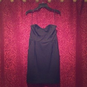 Lauren Conrad black strapless dress