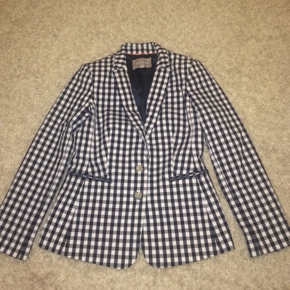 Banana Republic Gingham Blazer