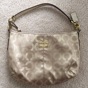 Coach Metallic Gold Handbag