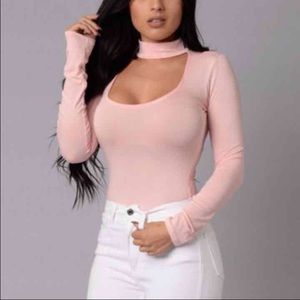 FASHION NOVA PINK BODYSUIT