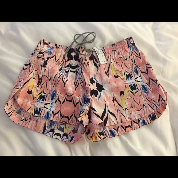 BRAND NEW J. CREW marble paint tie shorts small