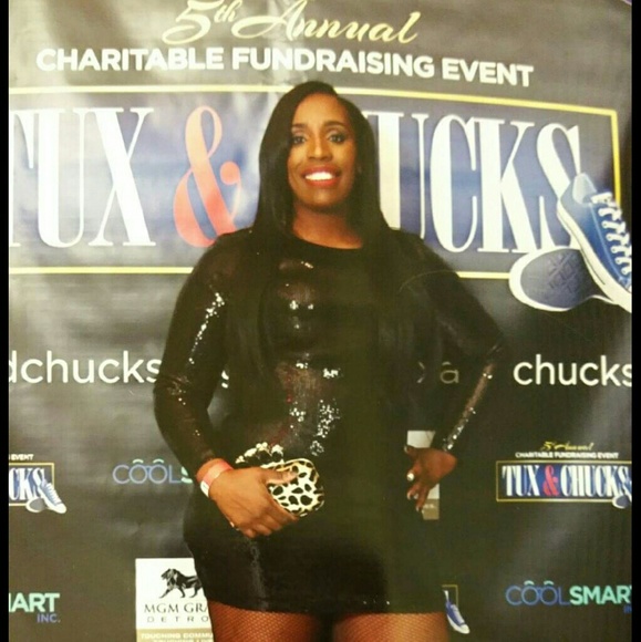 Black Sequin Dress Party Dress